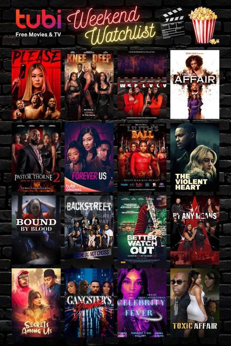 Good Movies To Watch On Tubi, Action Movies On Netflix To Watch, Tubi Movies To Watch List, Romantic Movies To Watch With Boyfriend, Black Movies To Watch List, Movies To Watch On Tubi, Netflix Movies To Watch Romantic, Black People Movies, Black Movies To Watch