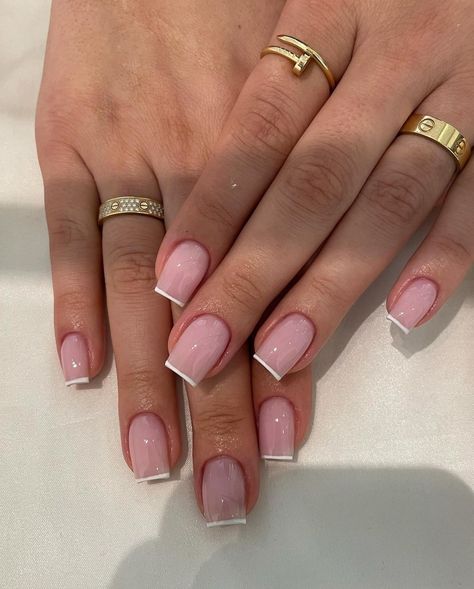 Elegant Square Nail Designs, Short Russian Manicure, Clean Nails Design, Russian Manicure Gel, Clean Nail Ideas, Short Classy Nail Designs 2024, Russian Nails Manicures, Russian Manicure Short Nails, Best French Nails