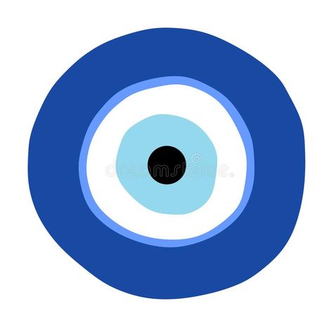 Greek Evil Eye Tattoo, Greece Evil Eye, Eye Vector, Evil Eye Tattoo, Eye Meaning, Evil Eye Art, Greek Blue, Eye Illustration, Symbol Of Protection