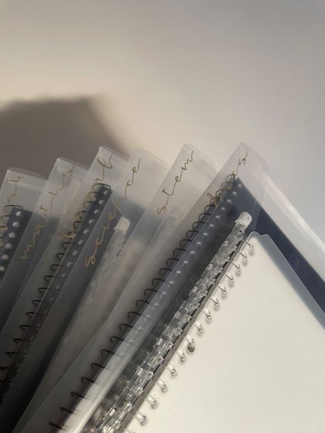 Featuring Kokuyo Campus Binder Notebooks in Clear. Campus Notebook Aesthetic, Kokuyo Campus Binder, Campus Binder, Kokuyo Campus Notebooks, Life Refresh, Clear Binder, Campus Notebook, School Folders, Study Stationery