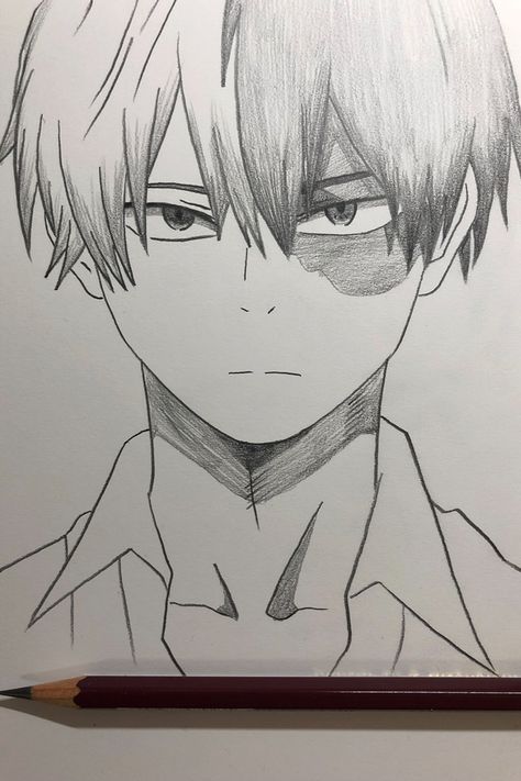 Draw Shoto Todoroki from My Hero Academia Drawing video： https://youtu.be/M1ECKjsCmgc Mitsubishi pencil Uni-4B： https://amzn.to/4dTAGF6 Pen Easy Drawing, Anime Drawing My Hero Academia, Drawing Ideas Easy Anime, Todoroki Drawing, Kirishima Drawing, Drawing Ideas Anime, Drawing Simple Ideas, How To Draw My Hero Academia Characters, Drawing Anime Sketches