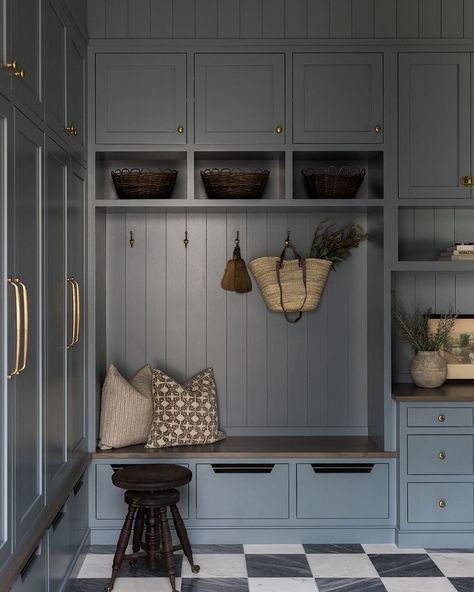 Mudroom vibes .. #mudroom #new #newbuild #storage #riad #tile #marble #desk #fall #interior #design #decor #builtins #custom #cabinetry #rejuvenation #antique #vintage #magnolia #hgtv #bhg #farrowandball Desk In Mudroom, Mudroom Cabinetry, James May Homes, Riad Tile, Fall Interior Design, Mudroom Cubbies, Vintage Magnolia, Mudroom Remodel, Cubby Organizer