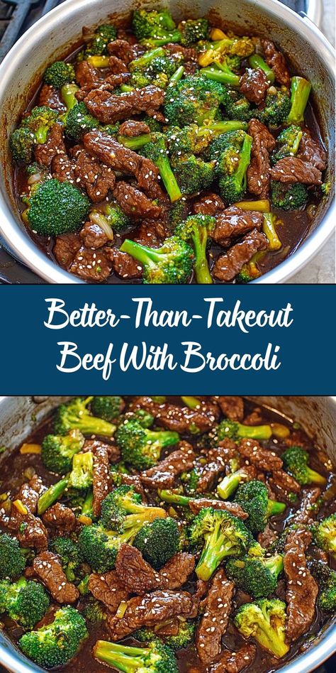 This Better-Than-Takeout Beef with Broccoli is a quick and easy dinner that’s packed with bold flavors, tender beef, and crisp broccoli. Tossed in a savory-sweet garlic soy sauce, it’s perfect served over steamed rice or noodles for a comforting homemade meal. Beef Broccoli Noodles, Oyster Sauce Substitute, Beef And Broccoli Sauce, Beef With Broccoli Recipe, Broccoli Noodles, Sauce For Broccoli, Broccoli With Garlic Sauce, Beef With Broccoli, Broccoli With Garlic