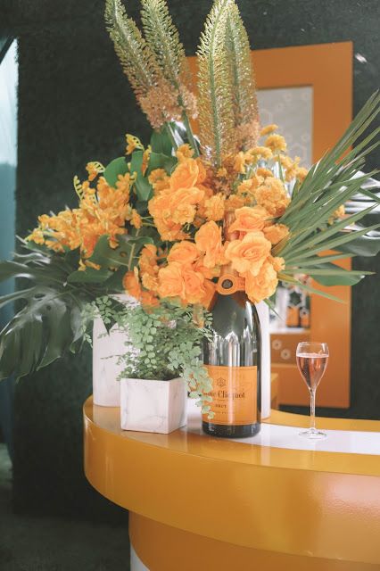 Veuve Clicquot Polo Classic Decor, Veuve Party Theme, Clicquot Party Ideas, Polo Party Decorations, Veuve Party Decor, Veuve Clicquot Wedding, Veuve Cliquot Theme Party, Veuve Birthday Party, Veuve Clicquot Event