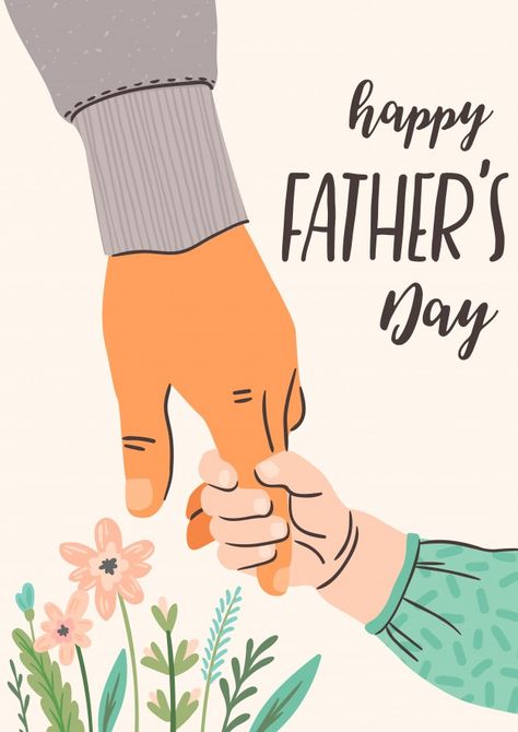 Happy fathers day. man holds the hand of... | Premium Vector #Freepik #vector #poster #flower #hand #father Father's Day Drawings, Father's Day Painting, Fathers Day Wallpapers, Happy Fathers Day Greetings, Fathers Day Banner, Happy Fathers Day Images, Fathers Day Images, Fathers Day Poster, Happy Father Day Quotes