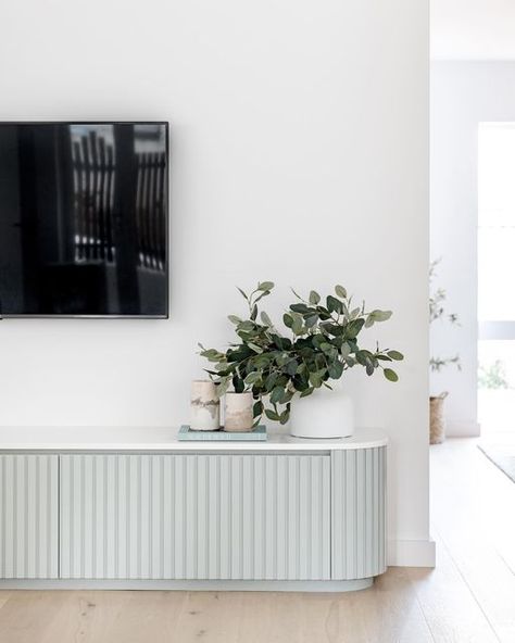 Next To Tv Decor, Hanging Tv Ideas, Hanging Tv Ideas Living Room, Tv Unit Styling, Dining Sideboards, Room Wall Aesthetic, Ruang Tv, Zen Vibes, Hanging Tv