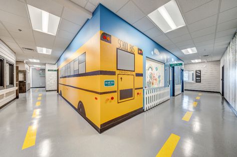 Exterior Daycare Design, Childcare Center Design, Preschool Layout, Child Care Center Design, Daycare Layout, Afterschool Program, School Branding, Child Care Center, Preschool Designs