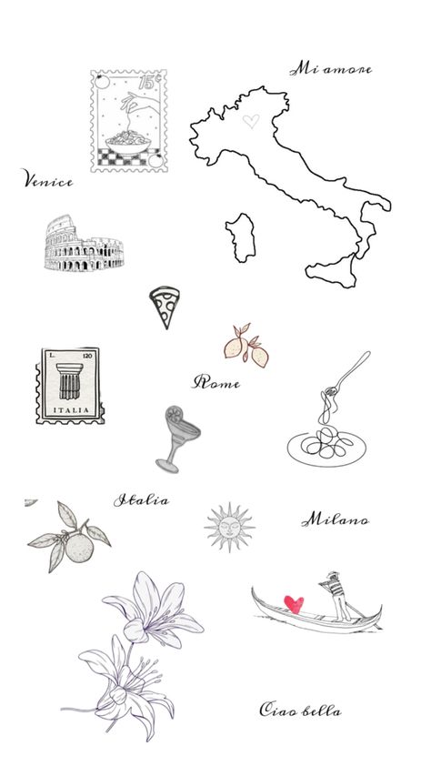 Tattoos For Italians, Outline Of Italy Tattoo, Tattoos From Italy, Tiny Tattoos Italy, Italian Tattoo Ideas For Women, Mexico Themed Tattoo, Italian Family Tattoo Ideas, Simple Italian Tattoos, Positano Tattoo