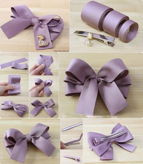 Pola Jaring, Girls Hair Bows Diy, Classroom Christmas, Buat Pita, Hair Bow Tutorial, Bows Diy Ribbon, Bow Tutorial, Ribbon Hair Bows