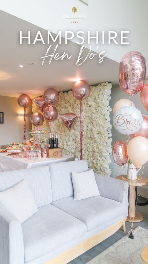 Hen Do Spa Day, Uk Hen Party Ideas, Hen Do House Party, Hen Do House Decorations, Afternoon Tea Hen Do, Hen Party Inspiration, Spa Hen Party, Hen Party Afternoon Tea, Hen Party Set Up