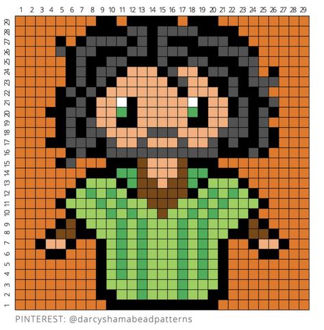 Bruno Madrigal from Disney's 'Encanto' #encanto #encantohamabead #encantoperler #bruno #madrigal #pixel Loom Band Patterns, Bruno Madrigal, Easy Perler Beads Ideas, Pixel Art Tutorial, Easy Pixel Art, Hama Beads Design, Pixel Drawing, Hama Bead, Pixel Art Grid