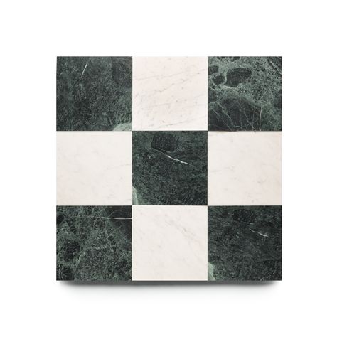 Zia Tile Green Checkerboard Floor, Checkerboard Tile, Zia Tile, Checkerboard Floor, Downstairs Bathroom, Tile Floors, Cute House, Nyc Apartment, Green Marble