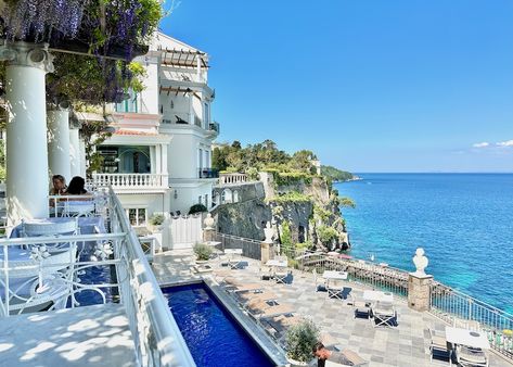 WHERE TO STAY in SORRENTO - Best Areas & Hotels Sorrento To Positano, Bellevue Syrene, Sorrento Hotel, French Balcony, Italy Hotels, Sorrento Italy, The Cloisters, Royal Hotel, Budget Hotel