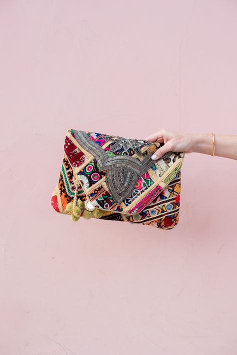 -antik-batik-jango-clutch Handmade Pink Bohemian Clutch, Navy Sunglasses, Bohemian Multicolor Clutch Pouch, Multicolor Hand-embellished Clutch For Party, Bohemian Multicolor Embellished Clutch, Traditional Multicolor Beaded Clutch, Chicago Girls, Back To The Gym, Statement Clutch