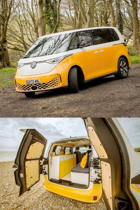 Vw Id Buzz, Vw Buzz, Vw Wagon, Small Camper Vans, Van Volkswagen, Electric Van, Camper Van Life, Vw Bus Camper, Wagon R