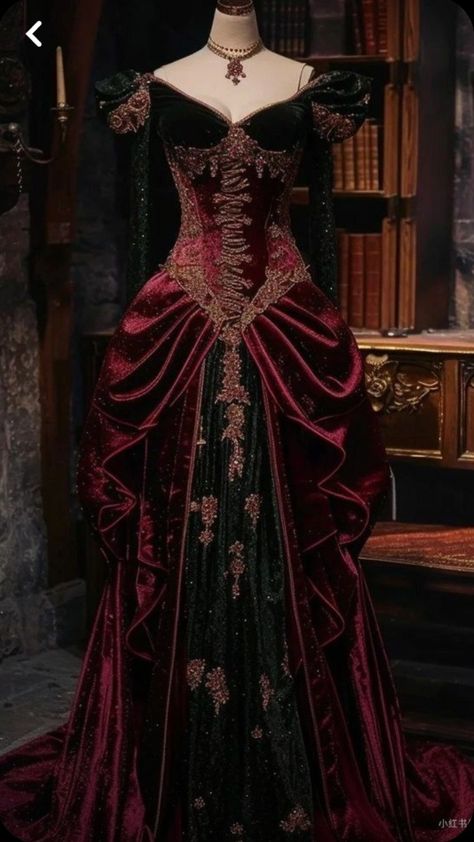 Vampire Dress, Carpet Outfits, Red Carpet Outfits, Old Fashion Dresses, Chique Outfits, Fantasy Dresses, Royal Dresses, Princess Ball Gowns, Fantasy Gowns