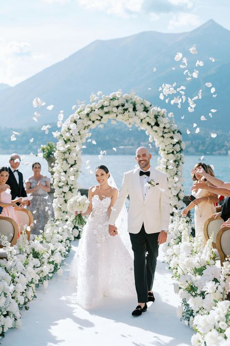 An All-White Affair at Grand Hotel Villa Serbelloni in Bellagio, Italy Wedding Ceremony Order, Como Italy Wedding, Lake Como Italy Wedding, Villa Serbelloni, Wedding Ceremony Outline, Ceremony Outline, Ceremony Order, Order Of Wedding Ceremony, Bellagio Italy