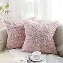 Check this out at Amazon Pink Pillow Covers, Pillow Covers Pattern, 18x18 Pillow Cover, Faux Fur Pillow, Rectangular Pillow Cover, Fur Pillow, Pink Cushions, Pink Fur, 3d Rose