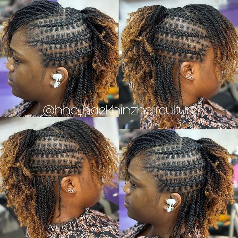 Simple yet elegant! Beautiful Natural hairstyles are made here. #healthyhair #4chairdaily #coilyhairstyles #blackgirlhair #naturalhairgroup… | Instagram Twist And Lock Natural Hair, Afrotwists Hairstyles, Twist And Lock Natural Hairstyles, Hairstyles For Microlocs, 4c Natural Twist Hairstyles, Sister Twist, Natural Twist Styles, Twist Out Hairstyles, Natural Twist Hairstyles