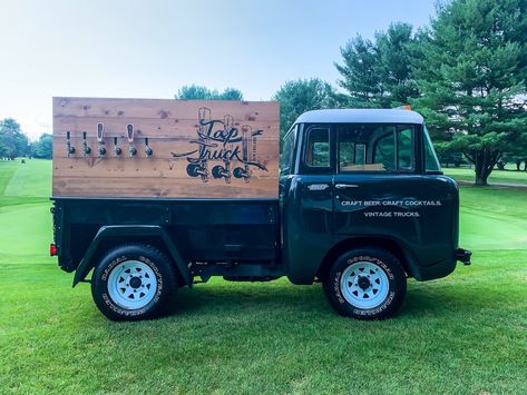 Beer Bar Wedding, Tap Truck, Party Rental Ideas, Mobile Bar Cart, Bar On Wheels, Beer Truck, Bar Tap, Bar Catering, Raise The Bar