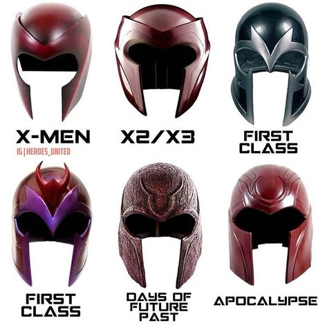 Magneto’s helmets Magneto Helmet, Steampunk Helmet, Thor Helmet, Daft Punk Helmet, Loki Helmet, Darth Vader Helmet, Xmen Art, Marvel Xmen, Marvel Comic Universe