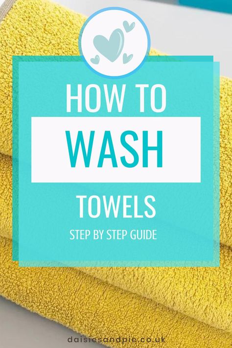 How To Wash Towels, Household Cleaning Schedule, Wash Towels, Daily Crafts, Washing Towels, Interior Decorating Tips, Fluffy Towels, Laundry Hacks, Drying Towels