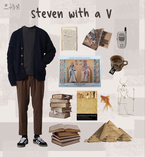 Egyptology and Steven Grant aesthetic Moon Knight Disneybound, Oscar Isaac Outfit, Moon Knight Inspired Outfit, Steven Grant Cute, Moon Knight Outfit, Moonknight Aestethic, Egyptology Aesthetic, Steven Grant Aesthetic, Moonknight Steven