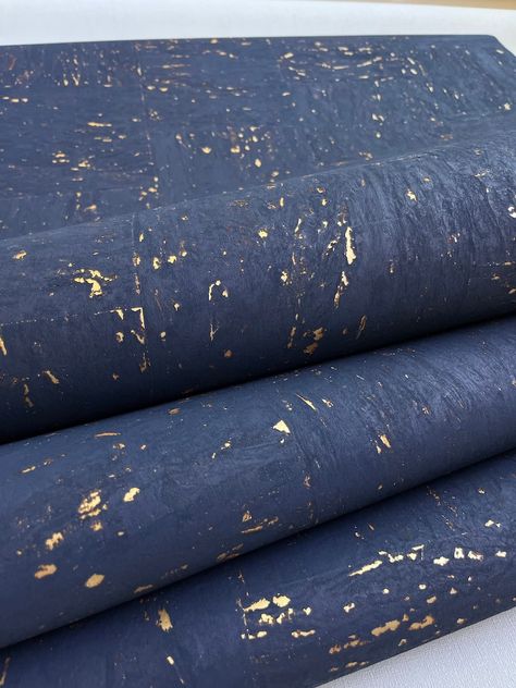 Natural Cork Wallpaper Dark Blue Color of the Night Sky With - Etsy Striking Wallpaper, Cork Wallpaper, California Wallpaper, Dark Blue Wallpaper, Wallpaper Dark, Grasscloth Wallpaper, Gold Wallpaper, White Backdrop, Dark Blue Color