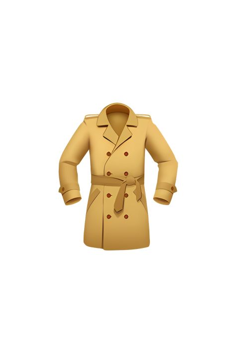 The emoji 🧥 depicts a coat, which appears as a long piece of clothing that covers the upper body and arms. The coat is shown in a shade of blue-gray, with a collar, lapels, and buttons down the front. The sleeves are visible, and the coat appears to be made of a thick, warm material. The emoji also includes a belt around the waist, which is tied in a knot. Overall, the emoji conveys the appearance of a stylish and practical coat that could be worn in cold weather. 2024 Notion, Lego Hotel, Emojis Iphone, Apple Emojis, Iphone Emoji, Emoji Iphone, Hot Wheels Garage, The Emoji, Drawings Simple