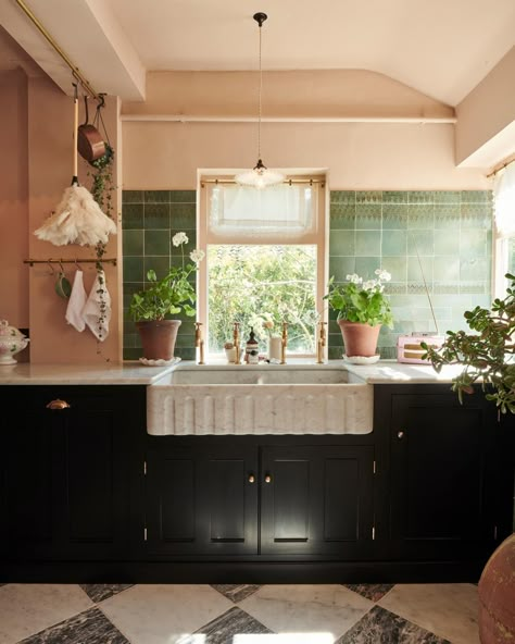 Our Creative Director's Victorian Villa | deVOL Kitchens For The Love Of Kitchens, Best Farmhouse Sinks, Classic English Kitchen, Mario Batali, Cheap Flooring, Devol Kitchens, Custom Kitchens Design, 2024 Kitchen, English Kitchen