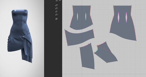 clo3d,marvelous designer,cloth pattern Clo 3d Pattern, Clothes Template, Digital Fashion Design, Clo 3d, Art Deco Fabric, Zero Waste Fashion, Cloth Pattern, Digital Fashion, Marvelous Designer