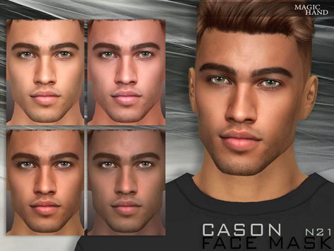 The Sims Resource - Cason Face Mask N21 Sims 4 Cc Men Features, Sims 4 Mens Face Cc, Sims4 Cc Men Skin, Sims 4 Men Presets, Sims 4 Mods Male Face, Sims 4 Male Face Details, Sims Faces Cc, Sims 4 Cc Men Face Presets, Sims 4 Men Face Cc