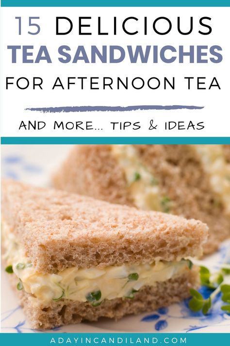 Ladies Tea Sandwiches, Easter Tea Sandwiches, British Tea Sandwiches Recipes, Afternoon Tea Sandwiches Recipes, Recipes For Afternoon Tea, Fancy Tea Sandwiches Recipes, Best Finger Sandwich Recipes, Tea Time Sandwiches Ideas, High Tea Luncheon Ideas