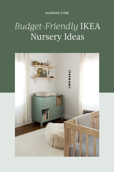 Budget Friendly Nursery, Sniglar Crib Nursery, Ikea Hack Nursery, Ikea Baby Room Ideas, Closet Baby Room, Ikea Nursery Ideas, Nursery 2024, Ikea Baby Room, Ikea Sniglar Crib