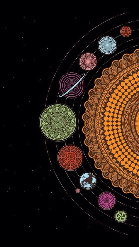 Solar system iphone wallpaper http://iphonetotkok-infinity.hu Iphone 4/4s, Iphone 5/5s/5c Iphone 5s, Sacred Geometry, Mandala Wallpaper, Tapeta Galaxie, 판타지 아트, Sanskrit, Vintage Wallpaper, Iphone Background, Galaxy Wallpaper