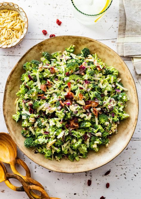 Broccoli Salad - Two Peas & Their Pod Two Peas And Their Pod, Easy Skillet Chicken, Broccoli Bacon, Slow Cooker Italian Beef, Classic Salad, Popular Side Dishes, Broccoli Salad Recipe, Slow Cooker Pasta, Pea Salad