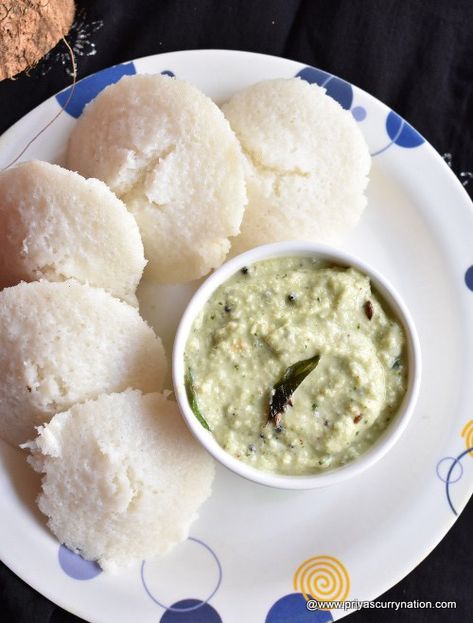 coconut chutney recipe | how to make nariyal chutney recipe with stepwise photos and a quick video. Coconut chutney is very popular south Indian condiment recipe served with idlis and dosa. This recipe is actually a MUST recipe with vada, idlis, and dosa. This simple chutney recipe is also known as idli chutney, dosa chutney, thengai chutney or easy... The post coconut chutney recipe | how to make nariyal chutney recipe appeared first on Curry Nation. Nariyal Chutney Recipe, Coconut Chutney Recipe, Idli Chutney, Dosa Chutney, Gluten Free Dips, Pizza Sauce Homemade, Condiment Recipes, Dry Coconut, Chutney Recipe