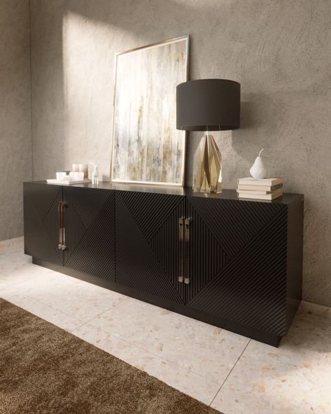 Luxury Sideboard, Sideboard Decor, Wide Sideboard, Hallway Designs, Side Board, Kitchen Sideboard, Dining Room Wall Decor, Sideboard Designs, Lacquered Wood