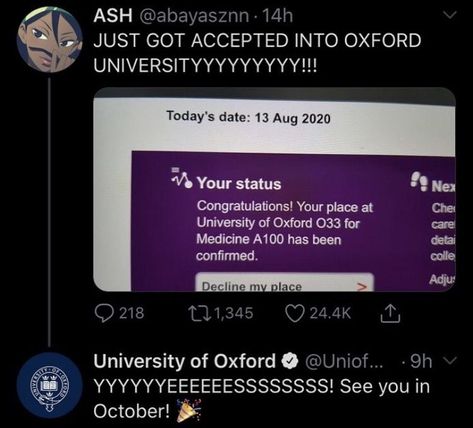 Oxford University Medicine, Oxford University Acceptance, Hot Nerd, Romanticising School, University Of Oxford, I Love School, Med School Motivation, Effective Study Tips, Acceptance Letter