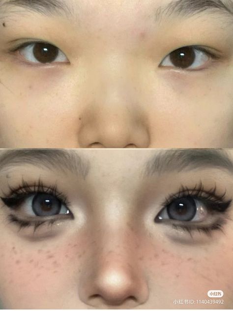 Japan Makeup, Mekap Mata, 20 Makeup, Gyaru Makeup, Cute Eye Makeup, Anime Makeup, Doll Eye Makeup, Face Art Makeup, Barbie Makeup