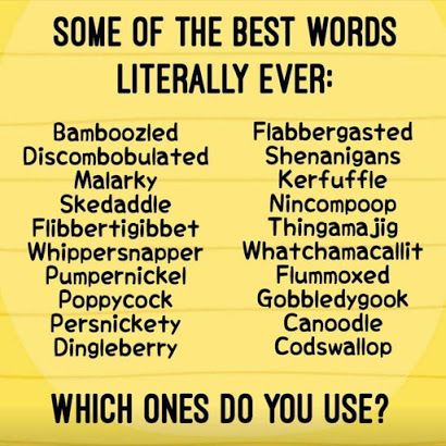 Elaina's Writing World: Some of the best words literally ever Best Words Ever, Best Words, Word Nerd, Weird Words, Interesting English Words, Unusual Words, English Writing Skills, English Writing, Writing Words