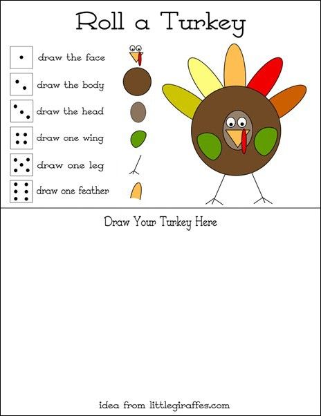 Thanksgiving game for children...fun idea for kids while waiting for dinner Thanksgiving Game Ideas, Roll A Turkey, Roll And Draw, Turkey Games, Happy Home Fairy, Thanksgiving Games For Kids, Thanksgiving School, Couple Activities, Holiday Games