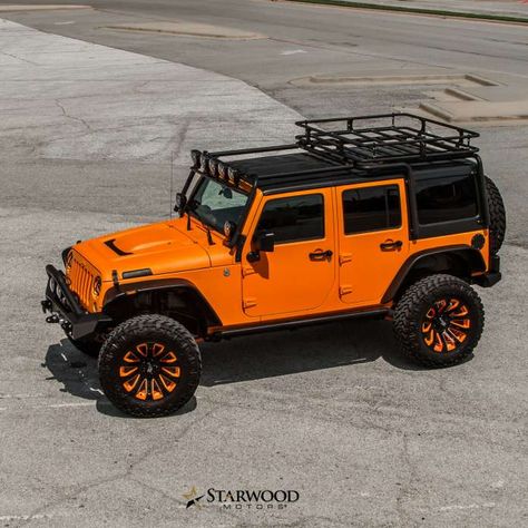 Orange Jeep Wrangler, Built Jeep, Jeep Wrangler Interior, Orange Jeep, Jeep Wheels, Badass Jeep, Car Wheels Diy, Orange Car, Luxury Car Dealership