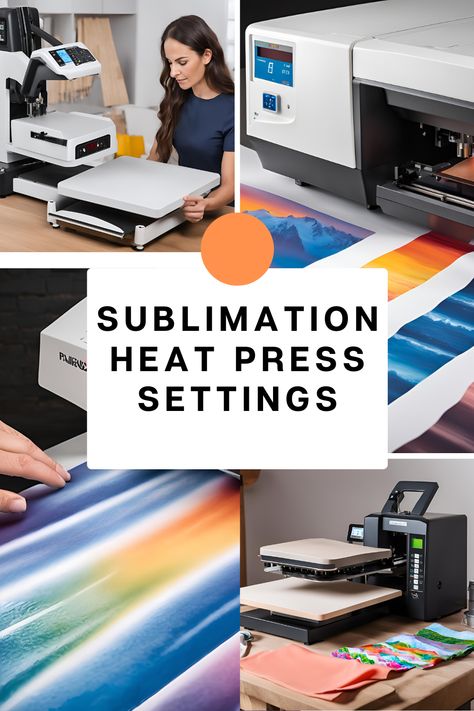 "Master your sublimation projects with the right heat press settings! 🖨️🔥 Discover the ideal times and temperatures for perfect results every time. #SublimationPrinting #HeatPressSettings #CraftingGuide #DIYPrinting #SublimationTips #PerfectPrints" Sublimation Press Times, Sublimation Time And Temp Chart, Heat Press Temperature Guide, Sublimation Heat Press Settings, Sublimation Heat Press Chart, Heat Press Ideas, Heat Press Machine Tutorials, Heat Press Settings, Sublimation For Beginners