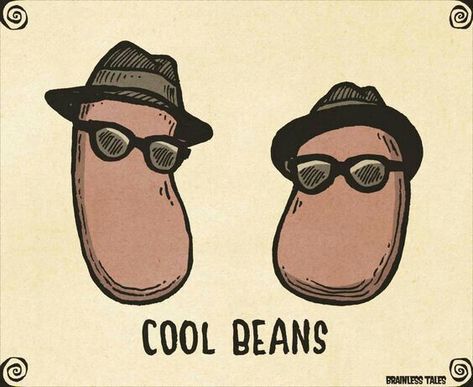 Humour, Kawaii, Coffee Puns, Cool Beans, Punny Puns, Funny Food Puns, Visual Puns, Cute Puns, Pun Card