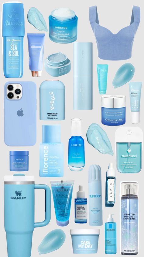 Blue Skin Care, Blue Wishlist, Beach Skincare, Blue Products, Preppy Accessories, Coconut Dream, Birthday Presents For Friends, Preppy Gifts, Preppy Stuff