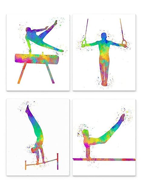 Male Gymnastics, Gymnastics Room Decor, Gymnastics Logo, Olympic Art, Certificate Design Inspiration, Gymnastics Wallpaper, Gymnastics Art, Gymnastics Wall Art, Gymnastics Events