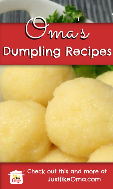 Potato Dumplings German, German Potato Dumplings, Potato Dumpling Recipe, German Dumplings, Dumpling Recipes, Make Dumplings, Traditional German Food, Chicken Dumplings Recipe, German Food Authentic