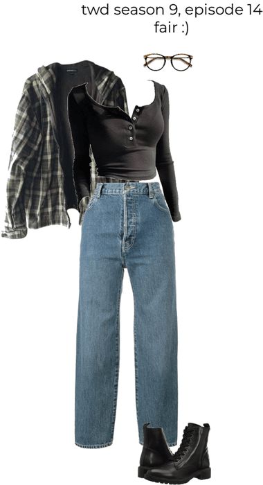 High Wasted Jean Outfits Winter, Basic Spring Outfits Casual, Twd Style Outfits, Madisoncore Outfits, 1984 Aesthetic Outfits, Buffy The Vampire Slayer Inspired Outfits, Twd Outfit Ideas Aesthetic, Relaxed Grunge Outfits, Easy Jeans Outfit