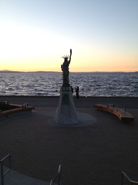 Liberty in Alki Beach Seattle WA Alki Beach Seattle, Visit Seattle, Seattle City, Seattle Homes, San Juan Island, Evergreen State, Emerald City, Parks And Recreation, Seattle Washington